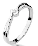 Inel Bonore - Aur Alb 585 - Diamant 0,04 ct