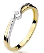 Inel Bonore - Aur 585 - Diamant 0,04 ct