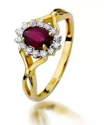Inel Bonore - Aur 585 - Rubin 0,6 ct