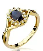 Inel Bonore - Aur 585 - Safir 0,7 ct