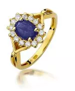 Inel Bonore - Aur 585 - Safir 0,9 ct