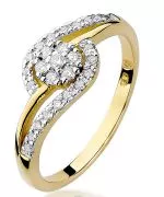 Inel Bonore - Aur 585 - Diamant 0,1 ct