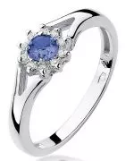 Inel Bonore - Aur Alb 585 - Tanzanit 0,15 ct