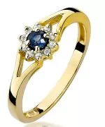 Inel Bonore - Aur 585 - Safir 0,1 ct