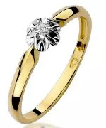 Inel Bonore - Aur 585 - Diamant 0,04 ct