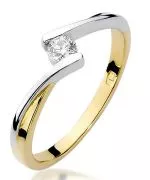Inel Bonore - Aur 585 - Diamant 0,1 ct