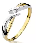 Inel Bonore - Aur 585 - Diamant 0,04 ct