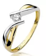 Inel Bonore - Aur 585 - Diamant 0,1 ct