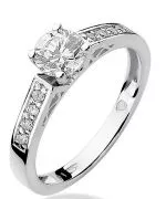 Inel Bonore - Aur Alb 585 - Diamant 0,3 ct