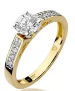 Inel Bonore - Aur 585 - Diamant 0,3 ct