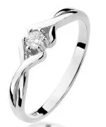 Inel Bonore - Aur Alb 585 - Diamant 0,08 ct