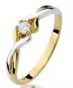 Inel Bonore - Aur 585 - Diamant 0,1 ct
