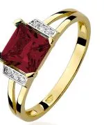 Inel Bonore - Aur 585 - Grenadă 1,3 ct