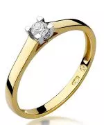 Inel Bonore - Aur 585 - Diamant 0,1 ct