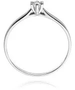 Inel Bonore - Aur Alb 585 - Diamant 0,04 ct