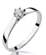 Inel Bonore - Aur Alb 585 - Diamant 0,1 ct