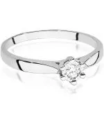 Inel Bonore - Aur Alb 585 - Diamant 0,08 ct