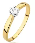 Inel Bonore - Aur 585 - Diamant 0,01 ct
