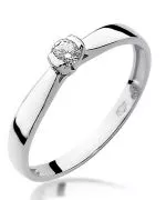Inel Bonore - Aur Alb 585 - Diamant 0,1 ct