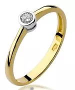 Inel Bonore - Aur 585 - Diamant 0,1 ct