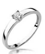 Inel Bonore - Aur Alb 585 - Diamant 0,08 ct
