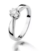 Inel Bonore - Aur Alb 585 - Diamant 0,3 ct