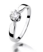 Inel Bonore - Aur Alb 585 - Diamant 0,4 ct