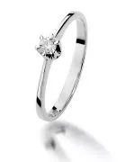 Inel Bonore - Aur Alb 585 - Diamant 0,1 ct