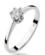 Inel Bonore - Aur Alb 585 - Diamant 0,2 ct