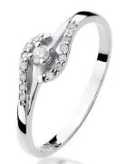 Inel Bonore - Aur Alb 585 - Diamant 0,04 ct