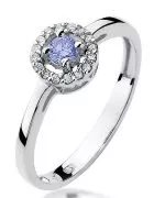 Inel Bonore - Aur Alb 585 - Tanzanit 0,15 ct