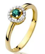 Inel Bonore - Aur 585 - Smarald 0,15 ct