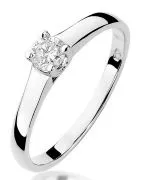 Inel Bonore - Aur Alb 585 - Diamant 0,2 ct