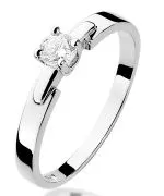 Inel Bonore - Aur Alb 585 - Diamant 0,2 ct