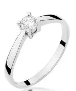 Inel Bonore - Aur Alb 585 - Diamant 0,2 ct
