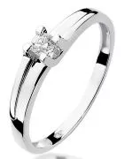 Inel Bonore - Aur Alb 585 - Diamant 0,12 ct