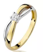 Inel Bonore - Aur 585 - Diamant 0,1 ct