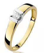 Inel Bonore - Aur 585 - Diamant 0,1 ct