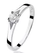 Inel Bonore - Aur Alb 585 - Diamant 0,2 ct