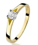 Inel Bonore - Aur 585 - Diamant 0,2 ct