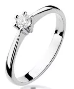 Inel Bonore - Aur Alb 585 - Diamant 0,15 ct