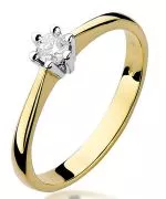 Inel Bonore - Aur 585 - Diamant 0,15 ct