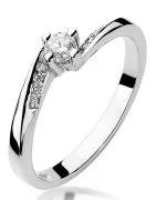 Inel Bonore - Aur Alb 585 - Diamant 0,15 ct