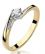 Inel Bonore - Aur 585 - Diamant 0,15 ct