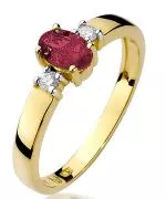 Inel Bonore - Aur 585 - Rubin 0,6 ct