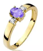 Inel Bonore - Aur 585 - Tanzanit 0,4 ct