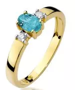 Inel Bonore - Aur 585 - Topaz 0,5 ct
