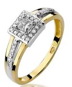 Inel Bonore - Aur 585 - Diamant 0,15 ct