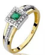 Inel Bonore - Aur 585 - Smarald 0,15 ct