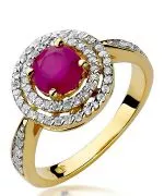 Inel Bonore - Aur 585 - Rubin 1,2 ct